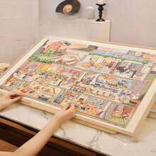 Foldable Felt Puzzle Mat, Can Accommodate 1000 Pieces, Home Interactive Puzzle Game Accessory, Suitable For Christmas & Halloween Gifts