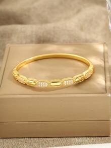 1/4 Pulsera de estilo minimalista y puro, diseño ultra simple, accesorio para mujer, lavable, adecuado para la escuela y la biblioteca, perfecto para todas las estaciones, un excelente regalo - Estilo 3 - Ver 3