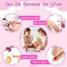 Juguetes de Maquillaje para Niñas, 21 Piezas Set de Maquillaje y Belleza Lavable, Princesa Juego de Simulación, Regalo de Cumpleaños, Juguetes para Niñas de 3 4 5 6 7 8 9 10 Años - 1 - Ver 2