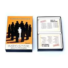 冒名顶替者 - 找出冒名顶替者，西班牙语棋盘游戏，家庭聚会游戏，趣味游戏 - 黑色 - 查看 5