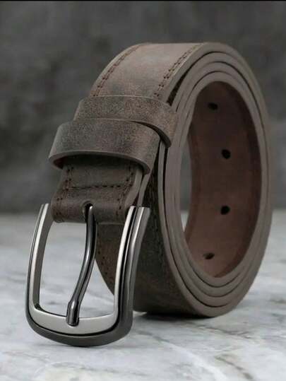 1 st herrbälte med brett sömmar och spänne i legering för män och byxor - enkelt och coolt sportbälte för daglig dekoration, gamla pengar, vintage, höst/höst, urban outfit, klassisk jul, vinter, mode, dagligt, män, pojkvänpresent