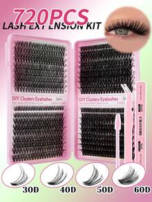 648/666/720 Bộ lông mi đóng gói riêng lẻ, Lông mi cong hình lá phong, Bộ dụng cụ nối mi mật độ hỗn hợp, Lông mi cong hình mắt mèo 10-16mm mới, Lông mi lá phong dày mùa thu, Bộ nối mi trang điểm tự nhiên DIY, Siêu dày, thông minh, siêu mềm và nhẹ, Lông mi riêng lẻ có thể tái sử dụng, Thích hợp sử dụng hàng ngày - Nhiều màu - Xem 6