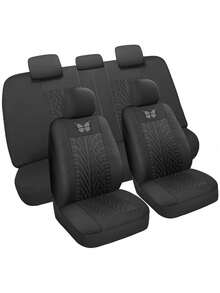 13pcs Universal Car Seat Covers Set (Butterfly Pattern), Fit For SUV, Truck, 7-Seat Vehicles | 9pcs (5-Seat) + 4pcs (2-Seat) Configuration | With Airbag Compatibility, Non-Slip Polyester Fabric - one-size - View 17