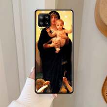 Funda religiosa de María y Jesús compatible con Samsung Galaxy A06 A05 A16 A26 A36 A56 A33 A32 A52 A15 A53 A13 A34 A54 A14 A35 A55, funda compatible con  17, funda  17 Pro, funda  17 Pro Max - HI1796 - Ver 7