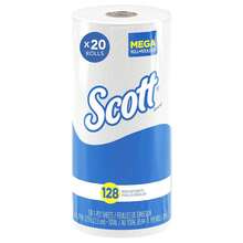 ® Kitchen Paper Towels (41482), With Fast-Drying Absorbency Pockets™, White, Perforated Standard Paper Towel Rolls, (20 Rolls/, 128 Sheets/Roll, 2,560 Sheets/)SpecialForCanada - 1 - 查看 1