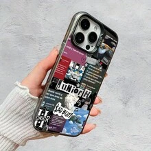 Estilo Mexicano - CT Arte para Hombre - Duradero y de Larga Duración| Protección para Cámara| Antigolpes y Resistente a Caídas| Acabado Plateado Lujoso| Cómodo y Antideslizante| Subtíl y Minimalista, Impresión Plana con Tecnología IMD Adecuada para 16/15/14/13/12/11 - Funda Blanda de TPU Negra, que Ofrece Protección Golpes, Evento de Halloween, Carcasa para Teléfono/Carcasas, Cubierta para Teléfono17  17promax - Negro - Ver 4