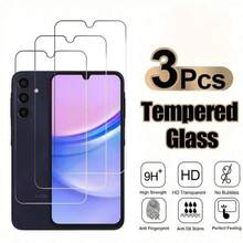 [3 Packungen] Galaxie Gehärtetes Glas Bildschirmschutz mit 9H Härte, kratzfest, blasenfrei, einfache Installation, kompatibel mit Samsung Galaxy S23/S24/S25 FE/A16/A26/A36/A56/A15/A25/A35/A55/A05s/A05/A14/A24/A34/A54/A04e/A04/A04s/A13/A23/A03 4G/5G