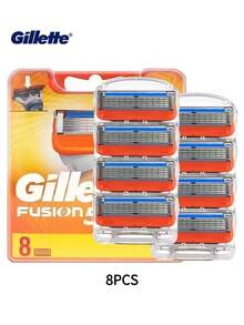 吉列锋隐5剃须刀，男士剃须刀，吉列男士剃须刀套装，5刀片，不锈钢材质 - 彩色 - 查看 10