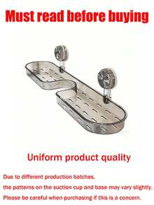 1 Peça Suporte de Parede Ajustável com Ventosa, Sem Adesivo, para Armazenar Artigos de Higiene, Suprimentos de Banheiro e Cosméticos, com Função de Drenagem, Adequado para Diversos Tamanhos de Torneira, Alta Capacidade de Carga, Presente Ideal para Férias