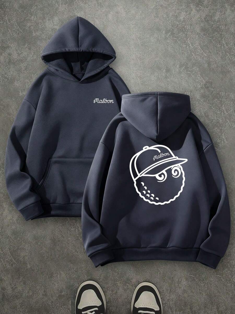 GOLF Unisex Hoodie, Funny Cute Golf Hat Graphic Print Hoodie, Double Sided Printed (250g Polyester Fiber) Long Sleeve Fleece Hoodie, GOLF Gifts, Casual Athletic Fall Hoodie, Men And Women's Long Sleeve Fleece Hoodie For Autumn And Winter, An Ultra-Soft And Comfortable Gift - 灰色 - 查看 1