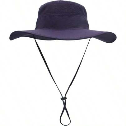 Men's Sun Hat UPF 50+ Wide Brim Bucket Hat Windproof Fishing Hats