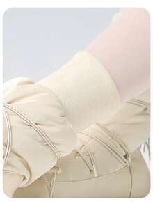 Daydance1 Pair Of Women's Ballet Warm Ups Dance Boots Adult Autumn Winter Ballet High Top Soft Soled Antiskid Ballerina Boots Training Shoes