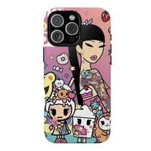 Stylish Lady Colorful Doodle Design Phone Case Compatible For 17Air 16 15 14 13 12 11 Pro Promax And  Tough Case Perfect Gift For Her Y2k Cool Girl Aesthtic Phone Protection - Mixed Color 1 - 查看 2