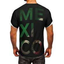 墨西哥印花男士T恤，男士夏季服装，男士礼物 - 黑色 - 查看 4