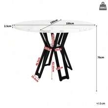 Dining Tables - Black + MDF+Metal-1 - View 4