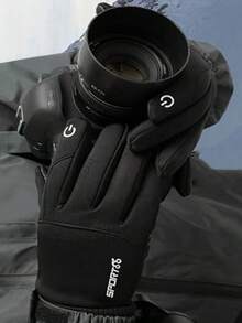 1 Pair Men's Winter Cycling Sports Full Finger Touchscreen Gloves