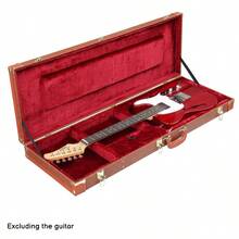 Replacement 82303602 Electric Guitar Case  Brown Square PU Hard Case, Fits ST TL Burning Fire 170 Style Guitars - 預設 - 查看 4