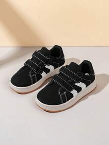 1 đôi giày thể thao trẻ em mới, giày thể thao thường ngày cho bé gái và bé trai. - màu đen - Xem 3