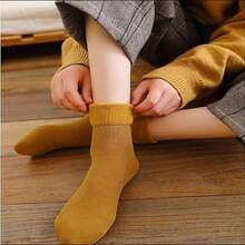 1/5 Paar Damen Dicke Fleece Schneesocken, Super Weich & Passgenau Damen Thermosocken, Unisex, Geeignet für Outdoor, Alltagsaktivitäten, Skifahren, Wintersport