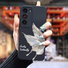 Funda de mariposa texturizada para Samsung Galaxy S25 Ultra/S24 PLUS/S23+/S22/S21 Series, a prueba de golpes y antideslizante, ligera, nuevo diseño de moda, funda protectora de TPU de alta calidad, agarre antideslizante, funda protectora a prueba de golpes, carcasa hermosa, funda de teléfono a la moda, material duradero, cubierta protectora flexible, cubierta protectora a prueba de golpes, para entusiastas de la tecnología, entusiastas de la moda - Colores mixtos - Ver 6
