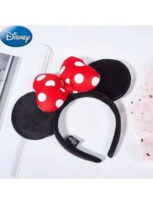 Disney 1pc Officially Licensed Handmade Earring Headband, Cute Cartoon Decor Hair Band, Suitable For Daily Wear, Princess Party, Birthday Party Gift Or Costume Party Decoration, Women Fashion Hair Accessory Travel Accessories Diadema Hair Hoop For Outdoor Activities, Vacation, Travel, Outfit Accessories, And Gifting - Red Love Heart - View 9