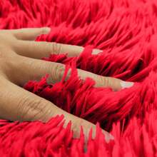 5Pcs Multi Purpose Bathroom Rugs Set, Modern Style  Bath Mats Set - Comfortable Soft Toilet Carpet, Non-Slip, Fast Absorbent, Machine Washable, Perfect For Bedroom Decor, Tub, Toilet Floor, Shower Room - Đỏ - Xem 4