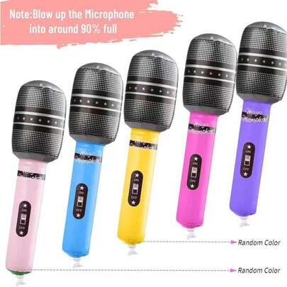 10/7/5/3/1个麦克风，摄影道具，摇滚派对装饰，成人卡拉OK麦克风表演道具，婚礼及照相亭道具，生日派对装饰，家居装饰，派对用品，吉他礼物，男士礼物