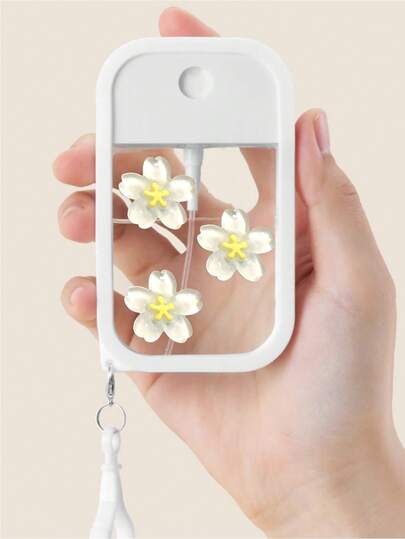 1 pieza Botella rociadora roja con forma de cereza, botella de agua humectante con gancho para viaje portátil, regalo de cumpleaños para familiares y amigos, regalo festivo, adecuado para 50ml