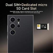 Suvxig S25pro 5G Ultra 无锁智能手机，8GB+256GB 内置笔，支持 128GB 内存卡扩展，安卓 13 系统，6.8 英寸高清屏幕，6800mAh 电池，48MP+108MP 双摄像头/指纹解锁，兼容 和安卓手机，适用于暑假、旅行、创意摄影、社交媒体内容、Vlog 拍摄、户外直播、旅行 Vlog 视频录制、网红内容创作等。手机配件、手机镜头、摄影配件 - 黑色8+256 - 查看 4