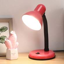 Lámpara de escritorio LED multifuncional Estudio de la lámpara simple lectura del escritorio de la lámpara de la lámpara de oficina dormitorio lámpara de cabecera Noche tipo enchufable, n parpadeo Luz - Tipo de Enchufe A USA (110-127V) - Ver 3