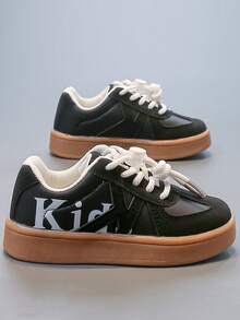 Zapatillas casuales de cuero de moda para niños, con suela blanda y versátiles, adecuadas para niñas y niños, aptas para primavera y otoño