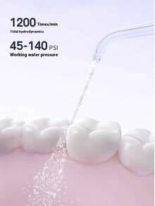 جهاز تنظيف الأسنان بالماء الكهربائي، غير سلكي محمول، مع 3 أوضاع و4 فوهات، خزان قابل للسحب، أجهزة تنظيف الأسنان بالطاقة للعناية الفموية المنزلية، مثالي للرحلات والسفر التجاري والهدايا في المناسبات