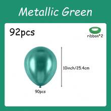 5/10/12 Inch Green Party Balloons, 30-150pcs, Blue-Green Metallic Helium Shiny Thick Latex Balloons, Perfect Decoration For Birthday, Wedding, Baby Shower, Graduation, Gender Reveal, Baptism, Christmas, New Year, Jungle Dinosaur Theme Party - Metallic Green - View 17