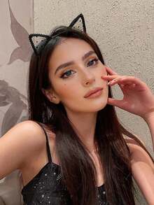 Lace Cat Ear Headband, Sexy Black Headband, Fashion Cat Ear Headband For Women, Cosplay - Multicolor - View 1