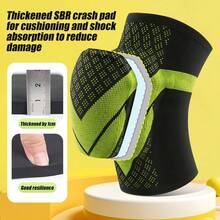 1pc Kids Knee Pad, Youth Breathable Elastic Knee Brace, Anti-Slip Padded SBR Knee Protector For Volleyball Dance Running Skating Basketball Football Sports - Multicolor - View 5