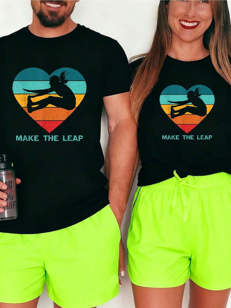 Track And Field Long Jump Women And Girls-Shirt Graphic Tees Men Crop Tops Couple Tee Outfits Men-Shirt - 黑色 1pcs WOMEN - 查看 1