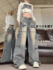 Women Pants - Màu xanh hoài niệm - Xem 2