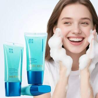  Gel limpiador purificante para el control de los poros MERCILEN Dream Blue, 150g/Caja, limpieza suave, control del aceite, cuidado de la piel