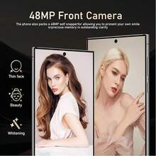 Suvxig S25pro 5G Ultra 无锁智能手机，8GB+256GB 内置笔，支持 128GB 内存卡扩展，安卓 13 系统，6.8 英寸高清屏幕，6800mAh 电池，48MP+108MP 双摄像头/指纹解锁，兼容 和安卓手机，适用于暑假、旅行、创意摄影、社交媒体内容、Vlog 拍摄、户外直播、旅行 Vlog 视频录制、网红内容创作等。手机配件、手机镜头、摄影配件 - 黑色8+256 - 查看 2