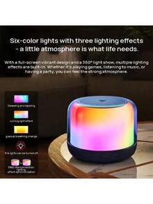 HP BTS02 Portable Bluetooth Speaker With Built-In Subwoofer And TWS Daisy-Chaining Function, Supports Connection To Multiple Devices. Suitable For Outdoor Travel And Home Use. Black. - Black - View 6