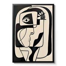 1/3幅抽象艺术墙面装饰画,复古经典海报,墙面艺术印刷品,家居和办公室装饰挂画,室内外均可使用 - 卧室客厅、浴室、厨房、餐厅走廊装饰画(无框) - 彩色 - 查看 10