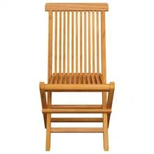 vidaXL 8 Stück Gartenstühle Mit Grauen Kissen, Massivholz Teak - Grau - Übersicht 5