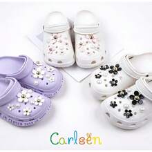 Carlsen. Dijes y Charms para Sandalias y Zapatos de Goma, Abalorios Aesthetic, Accesorios de Decoración para Calzado - Flores celestiales - Ver 7