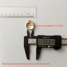 VKHK 1枚闪亮锆石装饰双层开口戒指，适合女性参加派对、婚礼佩戴，亦可作为礼物赠送。 - 創意戒指 - 查看 7