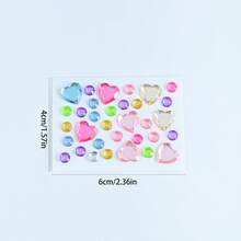 5/10/20 miếng, [Acrylic sáng] Miếng dán kim cương hình trái tim và hình ngôi sao mini, thích hợp cho trang điểm, trang điểm mắt, thủ công mỹ nghệ và sản xuất trang sức búp bê cỡ lớn. 4 kiểu được giao ngẫu nhiên, Pop, đồ thủ công Giáng sinh, đồ trang trí, Giáng sinh, đồ thủ công, những thứ lạ lẫm, Seal, Seal Tamago, Seal > Water, Puffy Stickers - Love Bub, Awawa-Chan Stickers, Sticker - Nhiều màu - Xem 5