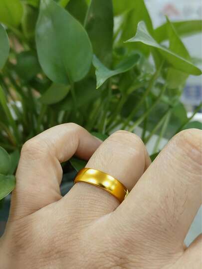 6mm Durable Titanium Steel Ring For Men And Women - Individually Unplated, Simple Design, Ideal Gift