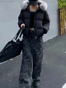 YEAE | 迷彩阔腿裤，宽松版型，美式休闲，街头风，秋季