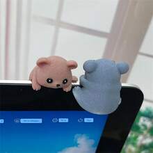 1PC Creative Resin 6 Animal Statue Ornament For Computer Monitor, Car Center Screen And TV Decoration, Personalized Animal Collection Mascot Resin Crafts For Home Office Decoration - Multicolor - View 7