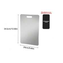 1 Piece Antibacterial Stainless Steel Cutting Board, Double-Sided Chopping Board For Home Kitchen - Multicolor - View 12
