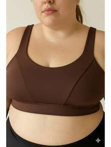 Cropped Top Gym Workout Women's Fashion Sport Running Cup Summer Workout Fitness - Rỉ Nâu - Xem 7